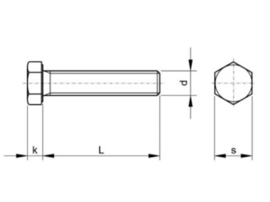 Hexagon bolts and screws